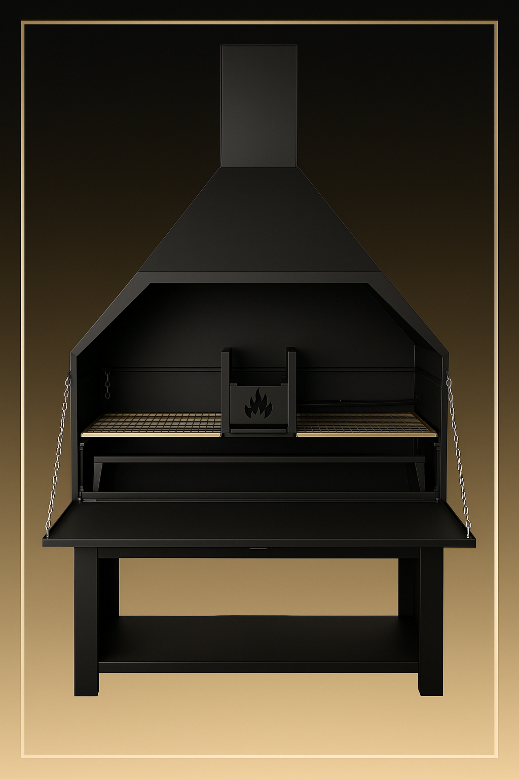 1200MM SUPER DELUXE FREESTANDING BRAAI